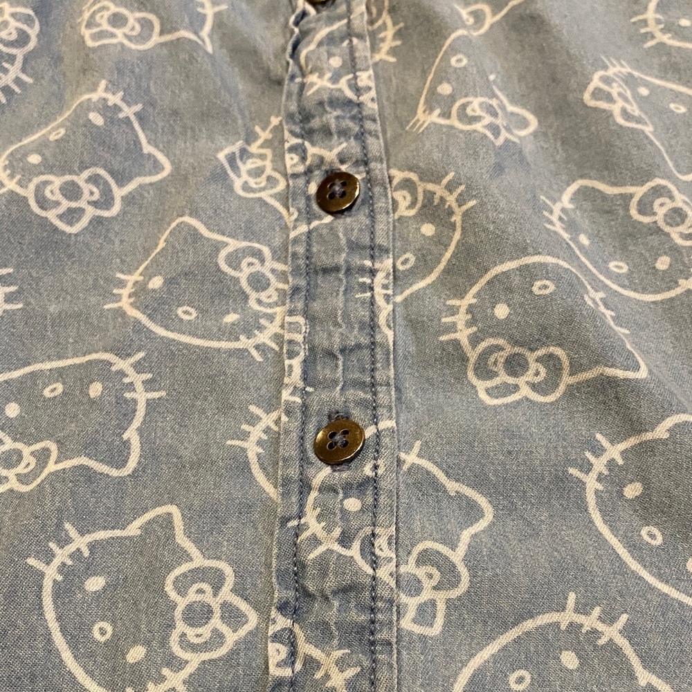 Hello Kitty Blue and White Casual Kids Dress - Picture 3 of 6